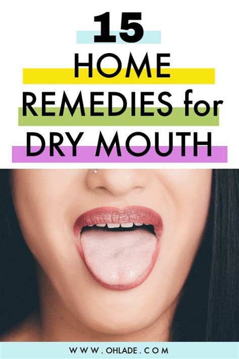 15 Home Remedies For Dry Mouth That Are All Natural Ohlade Remedies For Dry Mouth Cold Home