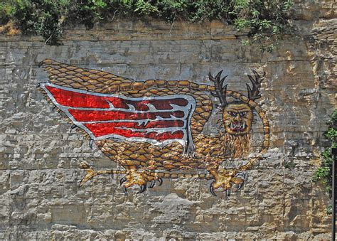 Dsc8242a Piasa Bird 080723 A Painting On The Limestone Flickr