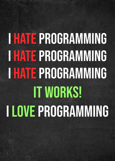 I Love Programming Poster By Posterworld Displate