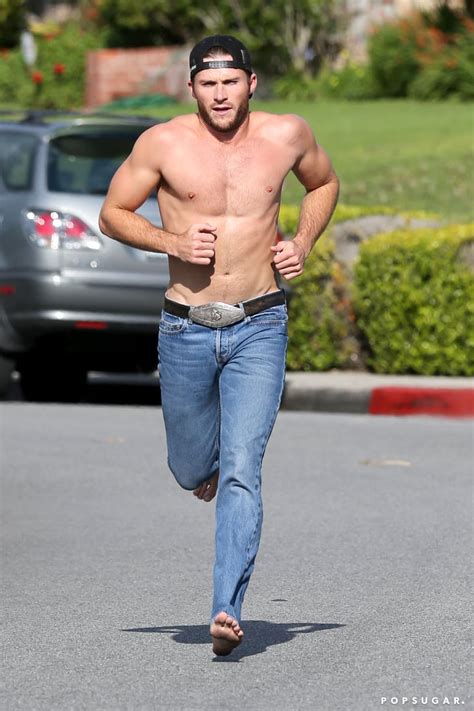How Many Minutes Did You Spend Considering This Outfit Scott Eastwood Running Shirtless In LA