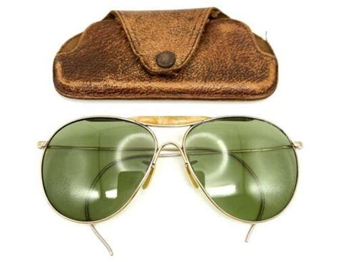 american optical wwii era 1 10 12k gf fulvue usa aviator sunglasses 3995255766