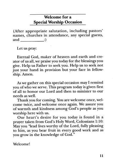 A Occasion Speech For A Pastor Anniversary