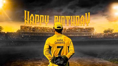 Dhoni Birthday Mashup Ms Dhoni Birthday Mashup 2021 Happy Birthday