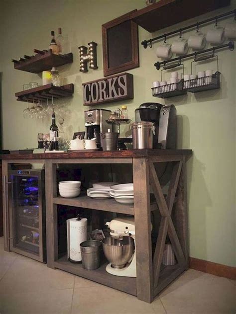 35 Diy Mini Coffee Bar Ideas For Your Home 34 Wine And Coffee Bar