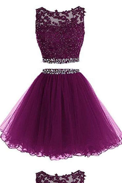 Fuchsia Homecoming Dresses Scoop Homecoming Dresses Purple Homecoming