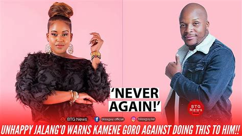 Unhappy Jalango Warns Kamene Goro On Live Radio After She Shouted At