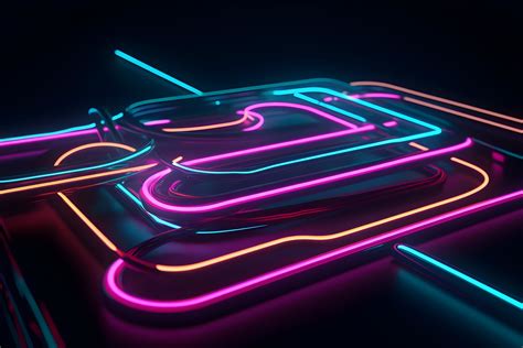 Neon Lights Background With A Purple Haze Graphic By Ranya Art Studio