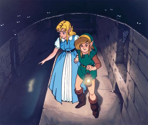 Link And Zelda In Sewer Passageway Art The Legend Of Zelda A Link To The Past Art Gallery
