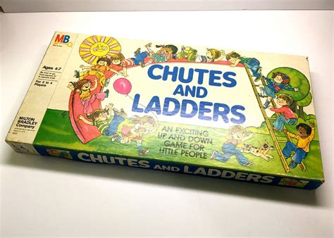 Vintage Chutes And Ladders Board Game By Milton Bradley 1978 Etsy