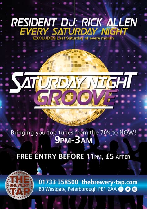 Saturday Night Groove The Brewery Tap Peterborough