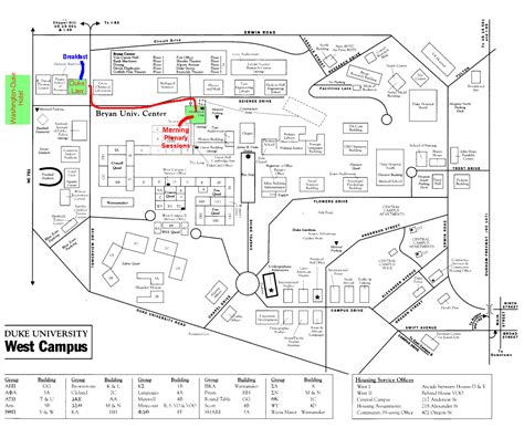 34 Duke University Campus Map Maps Database Source