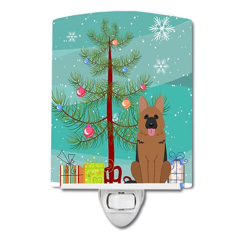 German Shepherd Christmas Posters For Sale Redbubble Merry Christmas Tree German Shepherd