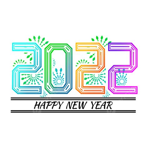 2022 Color Creativo Neon Word Año Nuevo Png 2022 Creatividad Año