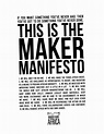 MAKER MANIFESTO : Maker Faire Africa