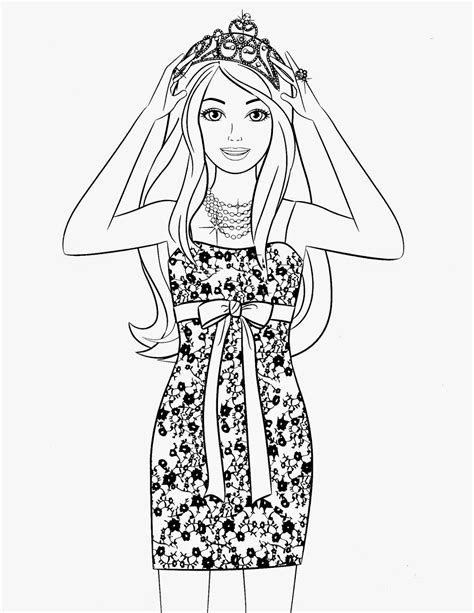 Coloring Pages Barbie Free Printable Coloring Pages