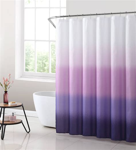 Mainstays Purple Ombre Fabric Shower Curtain 70 X 72