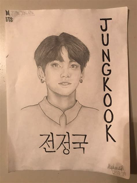 Easy Drawings For Bts Army Kpop Fans