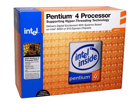 Used Very Good Intel Pentium 4 570j Pentium 4 Prescott Single Core