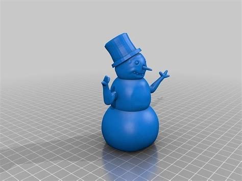 A Snowman Free 3d Model 3d Printable Stl