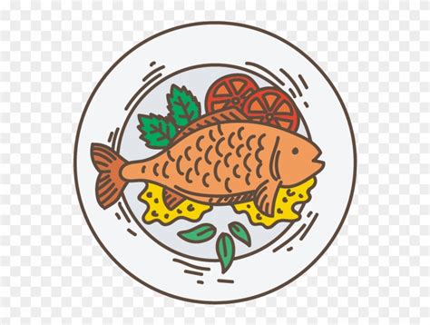 Cartoon Fish Fry Clipart