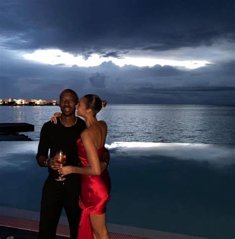 Alesha Dixon Stuns In A Red Dress As She Pays Tribute To Husband Azuka While On Holiday In The