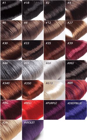 Free Xpression Braiding Hair Color Chart - HfxExtensions