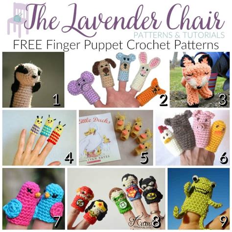 Free Finger Puppet Crochet Patterns The Lavender Chair Finger
