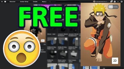 How To Make Naruto Avatar For Free In Roblox Youtube