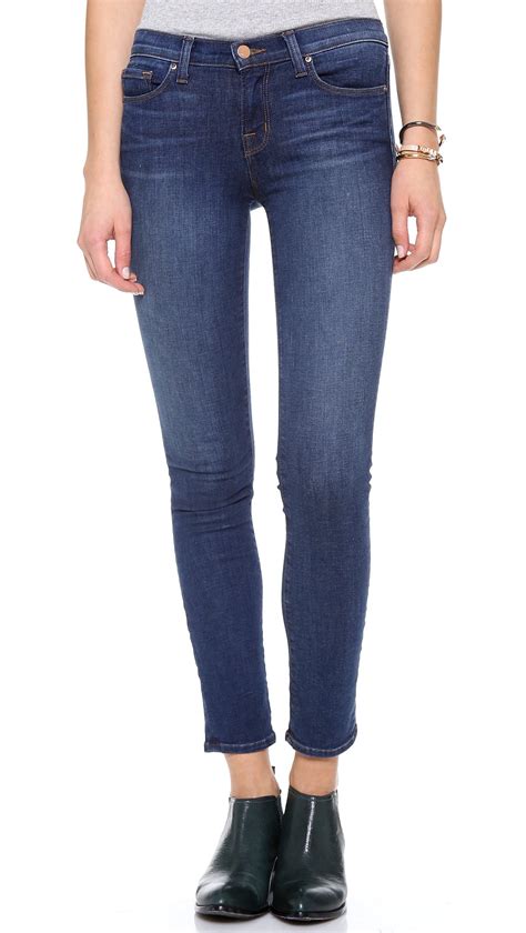 J Brand Mid Rise Skinny Jeans In Blue Waltz Lyst