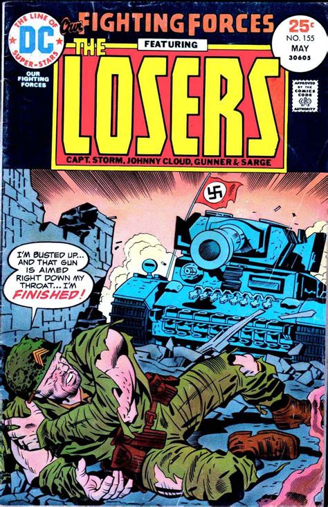 Our Fighting Forces 155 The Losers Kirby Comics Best Comic Books