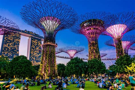 Gardens By The Bay Nature Park In Singapore Editorial Stock Photo