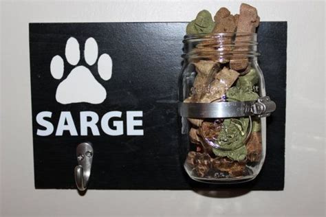Personalized Dog Treat and Leash Holder by VintageWoodenShoe, $25.00