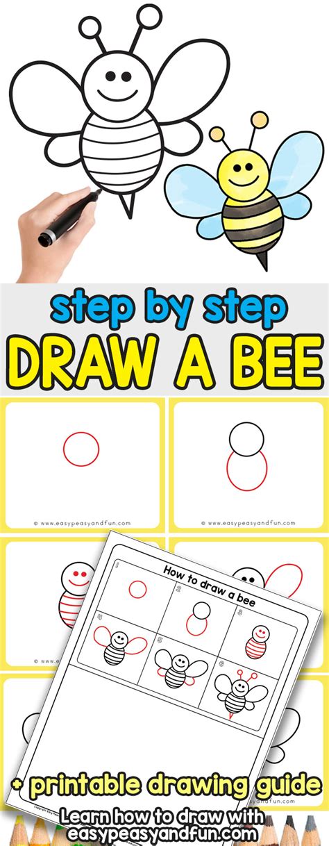 How To Draw A Bee Cute Step By Step Tutorial Phần Mềm Portable