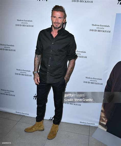 David Beckham Launches New Handm Modern Essentials Campaign At Handm On