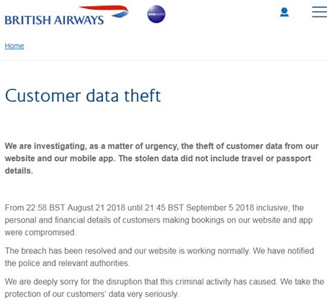 英国航空公司数据被盗 客户面临财务信息泄露风险 InternationalAirlinesGroup