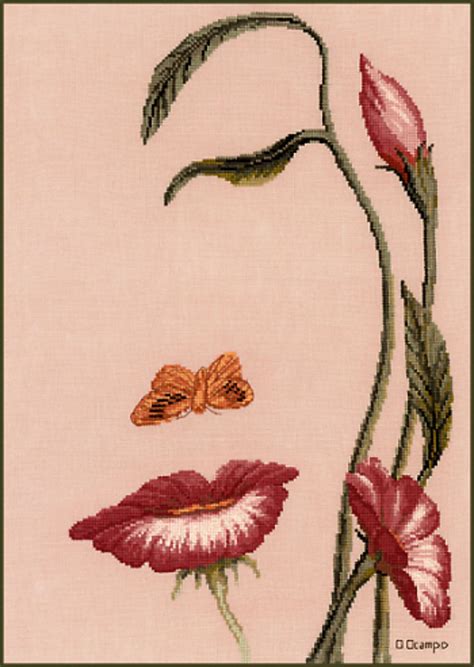Cross stitch skill level : 25 Garden Inspired Cross-Stitch Patterns for Spring