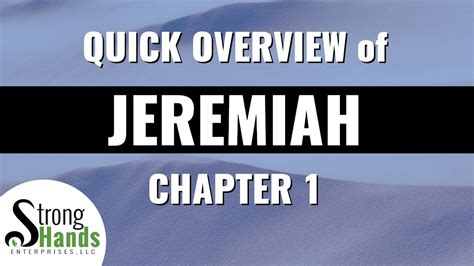 What Is The Meaning Of Jeremiah Quick Overview Of Jeremiah 1 Youtube