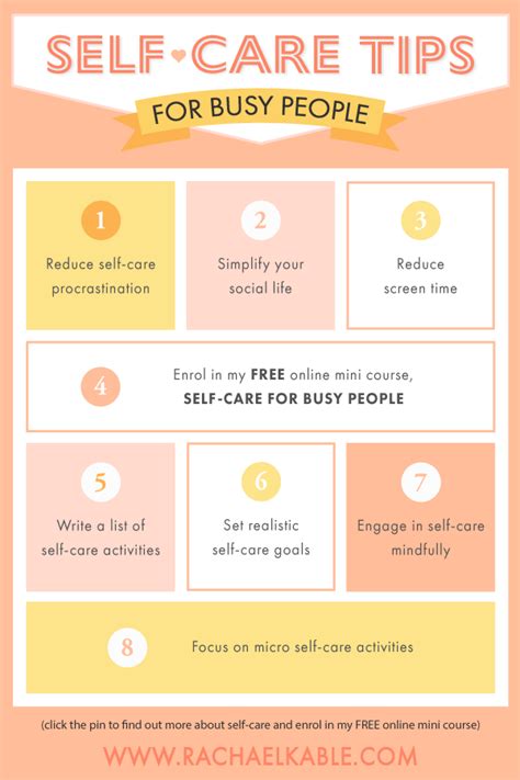 Potent Self Care Tips For Busy People — Rachael Kable