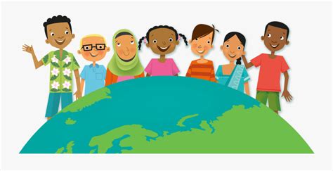 Clip Art Diverse Group Of Kids Children Equality Free