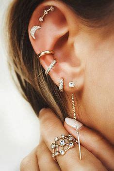 Todos Los Piercings Que Puedes Llevar En La Oreja Seg N Pinterest