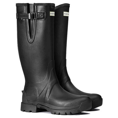 Hunter Mens Balmoral Wellington Boots Black At Burnhills