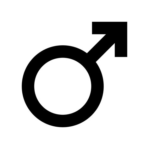 Male Gender Symbol Vector Art Icons And Graphics For Free Download