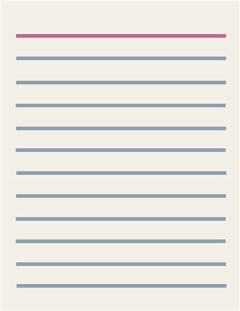 Wide Ruled Lined Paper Printable Lined — Crafthubs