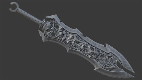 Chaoseater Sword 3d Model 3d Printable Cgtrader
