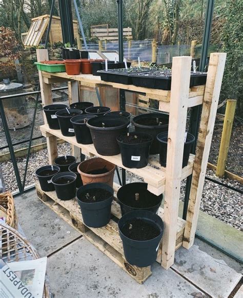 The plans even show you how to build shelves on the inside of the greenhouse for potted plants. Making greenhouse staging from pallets in 2020 ...
