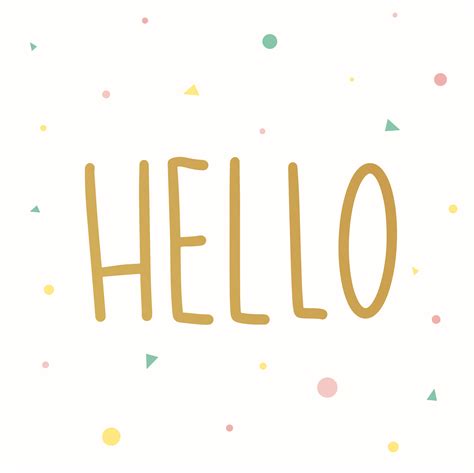 Hello Greeting Card Download Free Vectors Clipart Graphics And Vector Art