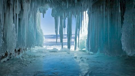 Icy Ocean Cave 8k Ultra 高清壁纸 桌面背景 7680x4320 Id936852 Wallpaper