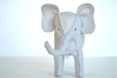 Stuffed Elephant Sewing Kit Diy Make Your Own Felt Animals