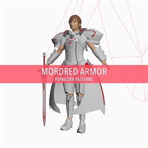 Mordred Armor Diy Cosplay Pepakura Templates Cyn Props S Ko Fi Shop