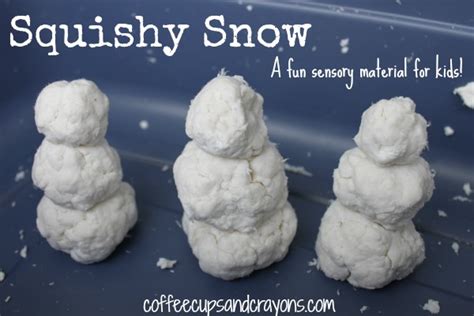 Squishy Snow Sensory Activity For Preschool Kids Coffee